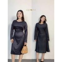 ราคา ชุดเดรสแขนยาวผู้หญิง สีดำ สไตล์หรูหรา กระชับรูปร่าง (57200386254)
