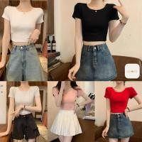 ราคา เสื้อยืดผู้หญิง ดีไซน์ชิค เซ็กซี่ โชว์หลัง (43860059082)