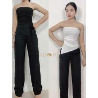 ราคา ชุดแฟชั่นซัมเมอร์ เกาะอกแนบตัว กางเกงขายาว (43513577067)