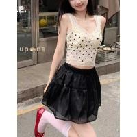 ราคา เสื้อแขนกุดลายจุด ดีไซน์เก๋ ดูเพรียว (41965595868)