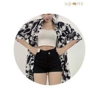 ราคา ชุดเซ็ตสไตล์มินิมอล เสื้อเชิ้ตลายดอก กางเกงขาสั้น (41471793788)