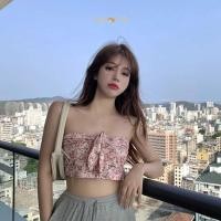 ราคา เสื้อเกาะอกดีไซน์สวยเซ็กซี่แบบเรีบง่าย เสื้อสำหรับสาวๆดีเทลน่ารัก เหมาะในฤดูร้อนมาก (28950620521)