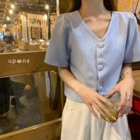 ราคา เสื้อเชิ้ตคอวี แขนพอง สไตล์เกาหลี ดีไซน์เก๋ๆ (28720658468)