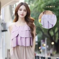 ราคา เสื้อสายเดี่ยวผู้หญิงสีม่วง ทรงสวย ดูหรูหรา (28522594368)