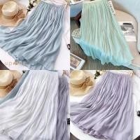 ราคา กระโปรงชีฟองยาว ทรง A สวมใส่สบาย (27819439391)