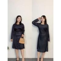 ราคา ชุดเดรสแขนยาวผู้หญิง ฤดูใบไม้ร่วง ดีไซน์เรียบหรู ช่วยให้ดูเพรียว (50050376617)