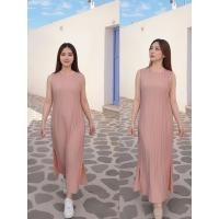 ราคา ชุดเดรสใหม่ล่าสุด ชุดแขนสั้น กระโปรงเปิดข้าง สไตล์มินิมอล (45401832183)