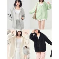 ราคา เสื้อแขนยาวมีฮูด เสื้อฮูดี้ มีซิปด้านหน้า ทรงสวย (44025129120)