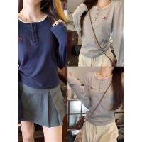 ราคา เสื้อยืดแขนยาวผู้หญิง ผ้าเนื้อนุ่ม ใส่สบาย (44024077193)