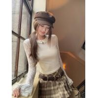 ราคา เสื้อกันหนาวผู้หญิงสไตล์ใหม่ ฤดูใบไม้ร่วง ลายเย็บลูกไม้ สีขาวสะอาด (40372148575)