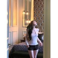 ราคา เสื้อผู้หญิงทรงสวย แคบเอวเย็บลูกไม้ สไตล์เรียบหรู (42222315127)