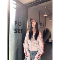 ราคา เสื้อยืดแขนยาวสไตล์อเมริกันย้อนยุค สำหรับ 여성 หนังแท้ สวมใส่ง่ายในฤดูร้อน (42770342015)