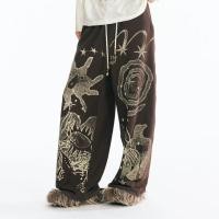 ราคา Beaded Drawstring Straight Loose 2025AW ฤดูใบไม้ผลิฤดูใบไม้ร่วงสไตล์ใหม่ Casual Hot sell Fashion Sweatpants (48850840368)