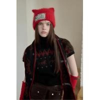 ราคา Phil Island Pony Pullover เสื้อกันหนาวผู้หญิง แบบคอสูง Jacquard แขนสั้น (50601412364)