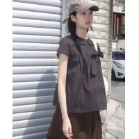 ราคา 25 ฤดูร้อนใหม่ตุ๊กตาปักลายสก๊อตโบว์เสื้อแขนสั้นไฮเอนด์ (42255216131)