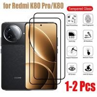 ราคา 1 2 ชิ้น Redmi K80 Pro กระจกนิรภัยป้องกันหน้าจอสําหรับ Xiaomi Redmi K70 K70E K60 K60E K50 K50i Pro Ultra Gaming คลุมทั้งหมดป้องกันหน้าจอ (50552721751)