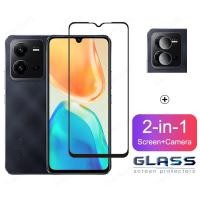 ราคา Vivo V25e ฟิล์มกระจกนิรภัยสําหรับ Vivo V25 Pro V23 V23e V21 5G V21e V20 Pro Y30 Y50 Y16 Y35 Y21T Y33s Y73 Y76 5G 2 in 1 ป้องกันหน้าจอกล้องเลนส์กระจก (43162430855)