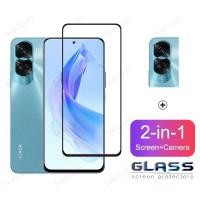 ราคา Honor 90 Lite 5Gกระจกนิรภัยคลุมทั้งหมดฟิล์มสําหรับHonor 90 5G X6a X9a X8a X7a X8 X7 X6 X5 Plus 70 5G Magic 5 Pro 2 ใน 1 เลนส์กล้องป้องกันหน้าจอ (43107443884)