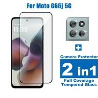 ราคา 2 in 1 สําหรับ Moto G66j 5G กระจกนิรภัยสําหรับ Motorola Moto G66y G06 G86 G15 G67 G57 Power G56 G85 G04S G04 G96 5G Full Coverage Screen Protector เลนส์ฟิล์ม (41926693225)