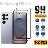 ราคา 1 2 ชิ้น Samsung S25 Ultra กระจกนิรภัยป้องกันหน้าจอสําหรับ Samsung Galaxy S20 S21 S22 S23 S24 S25 หมายเหตุ 20 10 9 8 S10 S9 S8 Ultra Pro Plus 5G คลุมทั้งหมดป้องกันหน้าจอ (41312424191)