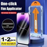 ราคา IPhone 13 กระจกนิรภัยสําหรับ iPhone 16e 16 15 14 13 Plus 12 11 Pro XS Max X XR 8 7 6 6s Plus SE 4 2022 2020 อัพเกรดใหม่ติดตั้งง่ายอัตโนมัติกําจัดฝุ่นป้องกันหน้าจอ (41262419531)