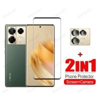 ราคา Infinix Note 40 Pro 5Gกระจกนิรภัยฟิล์มสําหรับInfinix Note 40 30 VIP Pro 5G 12 G96 11s Hot 40i 40 Pro 30 30i 20 20s 11 10 Play 10i 2 in 1 เลนส์กล้องป้องกันหน้าจอ (29851671608)