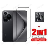 ราคา Huawei Pura 70 Pro กระจกนิรภัยฟิล์มสําหรับ Huawei Pura 70 Ultra Nova 13 13i 12i 12 11 11i 10 SE 9 Pro 8i 7i 5T Y72 Y71 Y70 Y61 2 in 1 เลนส์กล้องป้องกันหน้าจอกระจก (27282960203)