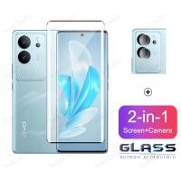 ราคา Vivo V29 5Gกระจกนิรภัยคลุมทั้งหมดฟิล์มสําหรับVivo V29 Pro V27 V25 Pro V29e V27e V25e V23 V23e V21 5G V21e V20 V15 2 in 1 เลนส์กล้องป้องกันหน้าจอกระจก (28131872679)