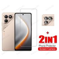 ราคา Tecno Pova 7 ฟิล์มกระจกนิรภัยสําหรับ Tecno Pova 7 Ultra 6 Pro 5G 5 4 Pro Neo 3 2 Camon 40 30 5G 20s 19 Pro 18 Premier 18P 2 in1 เลนส์กล้องกระจกป้องกันหน้าจอ (43957077813)