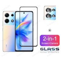 ราคา Infinix Note 30 กระจกนิรภัยสําหรับ Infinix Note 30 Pro 12 G96 11 10 Pro Hot 10s 10i 11s NFC 30 20 12 11 10 Play 2 in 1 คลุมทั้งหมดป้องกันหน้าจอป้องกันเลนส์กล้องฟิล์มแก้ว (27481934135)
