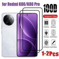 ราคา 1 2 ชิ้น Redmi K80 กระจกนิรภัยป้องกันหน้าจอสําหรับ Xiaomi Redmi K80 Pro K50 K50i K60 K60E K70 K70E Pro Ultra Gaming คลุมทั้งหมดป้องกันหน้าจอ (42927054802)