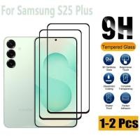 ราคา 1 2 ชิ้น Samsung S25 Plus ฝาครอบกระจกนิรภัยป้องกันหน้าจอสําหรับ Samsung Galaxy S24 S23 FE A16 M55S F05 M05 A06 F14 F55 C55 A55 M55 A35 M15 M14 F15 9D ป้องกันหน้าจอ (41962424352)