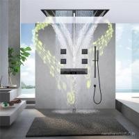 ราคา HIDEEP Music Shower Set ฝัง 120 40 ซม LED Shower Top หัวฉีดดิจิตอลจอแสดงผล Thermostat ควบคุมวาล์ว Body (43723376723)