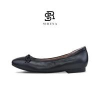 ราคา SIRENA รองเท้าหนังแท้ ส้น 0 5 นิ้ว รุ่น CAMELLE สีดำ รองเท้าคัทชูผู้หญิง (1737264269)