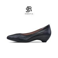 ราคา SIRENA รองเท้าหนังแท้ ส้น 1 5 นิ้ว รุ่น MARINA สีดำ รองเท้าคัทชูผู้หญิง (7917635003)