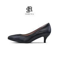 ราคา SIRENA รองเท้าหนังแท้ ส้น 2 นิ้ว รุ่น CARNATION สีดำ รองเท้าคัทชูผู้หญิง (4447453558)