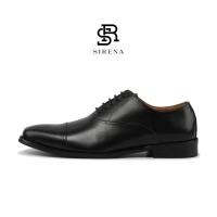 ราคา PAUL SIRENA รองเท้าหนังแท้ ส้น 1 5 นิ้ว รุ่น DAVID สีดำ รองเท้าหนังผู้ชาย (6319268277)