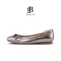 ราคา SIRENA รองเท้าหนังแท้ ส้น 0 5 นิ้ว รุ่น CAMELLE สีพิวเตอร์ รองเท้าคัทชูผู้หญิง (7415143715)