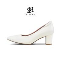 ราคา SIRENA รองเท้าหนังแท้ ส้น 2 นิ้ว รุ่น HERA สีงาช้าง รองเท้าคัทชูผู้หญิง (17797775157)