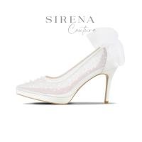 ราคา SIRENA รองเท้าเจ้าสาว หัวแหลม ส้นสูง 3 7 นิ้ว รุ่น BONNIE สีงาช้าง (19183783097)
