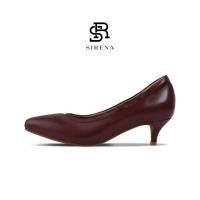 ราคา SIRENA รองเท้าหนังแท้ ส้น 2 นิ้ว รุ่น CARNATION สีแดง รองเท้าคัทชูผู้หญิง (6347452958)