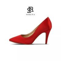 ราคา SIRENA รองเท้าเจ้าสาว หัวแหลม ส้นสูง 3 5 นิ้ว รุ่น CERISE สีแดง (5888705972)