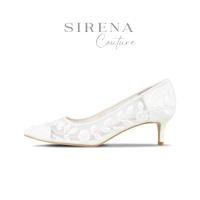 ราคา SIRENA รองเท้าเจ้าสาว หัวแหลม ส้นสูง 2 15 นิ้ว รุ่น FREYA สีงาช้าง (22579182394)