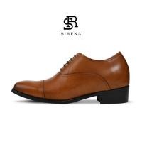 ราคา PAUL SIRENA รองเท้าหนังแท้ เสริมส้น 3 นิ้ว รุ่น ETHAN สีน้ำตาล รองเท้าหนังผู้ชาย (7755057341)