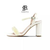 ราคา SIRENA รองเท้าเจ้าสาว เปิดหน้า ส้นสูง 3 2 นิ้ว รุ่น ANYA สีงาช้าง (20354103858)