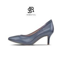 ราคา SIRENA รองเท้าหนังแท้ ส้น 2 5 นิ้ว รุ่น ISABELLA สีน้ำเงินเข้ม รองเท้าคัทชูผู้หญิง (21503065924)