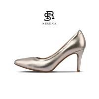 ราคา SIRENA รองเท้าหนังแท้ ส้น 3 นิ้ว รุ่น CINDERELLA สีทองอ่อน รองเท้าคัทชูผู้หญิง (3615242472)
