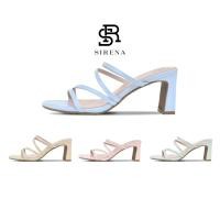 ราคา SIRENA รองเท้าหนังแท้ ส้น 2 5 นิ้ว รุ่น JOSIE รองเท้าแตะส้นสูง (27310397859)