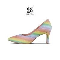 ราคา SIRENA รองเท้า ส้น 3 นิ้ว รุ่น IRENE รองเท้าคัทชูผู้หญิง (24335338435)