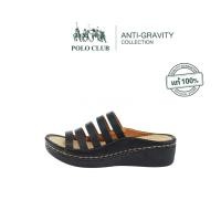 ราคา POLO CLUB รองเท้าแตะแบบสวม รุ่น AG 2882 สีดำ รองเท้าแตะผู้หญิง สูง 2 นิ้ว (7355688829)